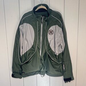 Four Elements Green and Gray Waterproof Jacket